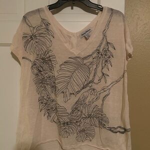 Tommy Bahama Cream Short Sleeve Tee